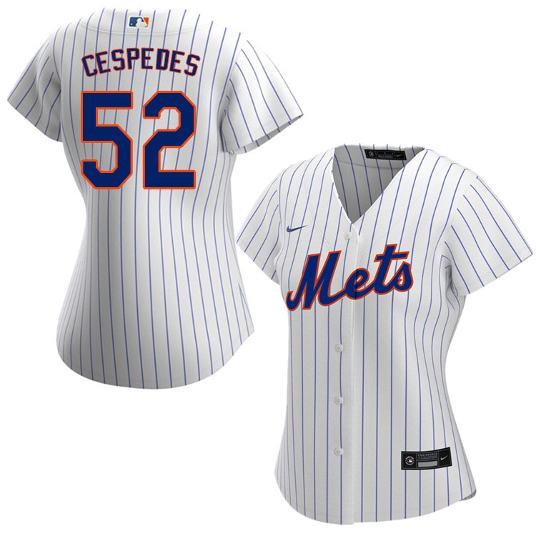 Nike Women #52 Yoenis Cespedes New York Mets Baseball Jerseys Sale-White